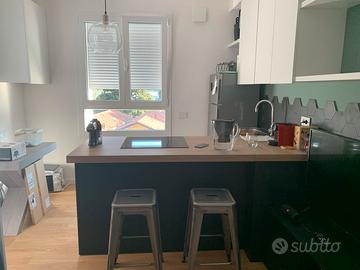 Cucina angolare con penisola