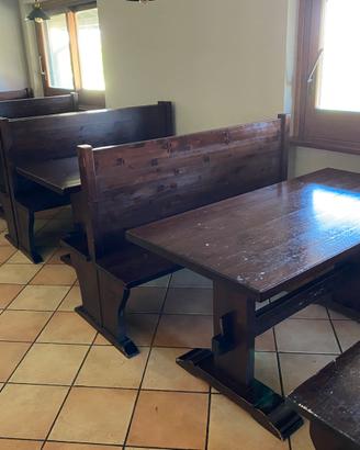 Stock Arredi per Ristorazione in Legno Massiccio
