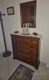 scarpiera con 5 cassetti vintage