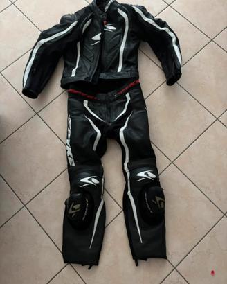 tuta moto divisibile spyke in pelle