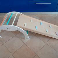 Palestrina bimbi con scivolo e parete arrampicata 