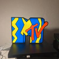 Lampada LED MTV Pop Art stampata in 3D