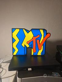 Lampada LED MTV Pop Art stampata in 3D
