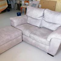 Divano Poltrone Sofà con Pouf contenitore