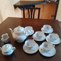 servizio da tè in porcellana bavarese