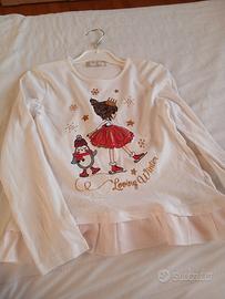 Lotto magliette gonne bambina 6 anni