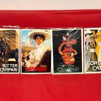 Quattro stampe pubblicità CAMPARI