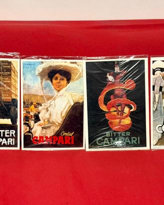 Quattro stampe pubblicità CAMPARI