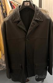 RUFFO Vintage Car Coat - 100% Vera Pelle Nappa