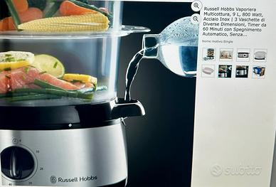 Russel Hobbs Vaporiera Multicottura, 9L, 800Watt