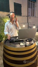 DJ per accompagnamento aperitivo, cena, post cena
