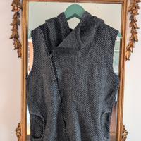 Giacca Senza Maniche Grigia 