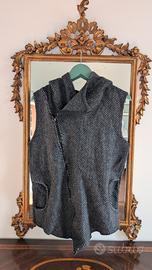 Giacca Senza Maniche Grigia 