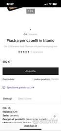 Piastra per capelli professionale