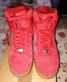 NIKE AIR FORCE 1 HIGH "UNIVERSITY ROSSE" TG 38