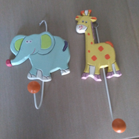 Appendiabiti legno animali