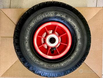 Set di 4 ruote pneumatiche 3.00-4,