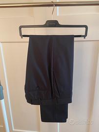 Zegna Pantaloni sartoriali in lana blu notte