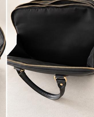 Trolley Fedon con porta abiti e gruccia-blu navy