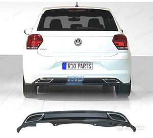 DIFFUSORE VOLKSWAGEN VW POLO 17-21 LOOK R LINE