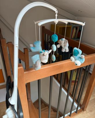 Giostrina lettino Nattou peluche azzurro grigio