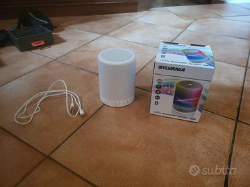 cassa bluetooth sylvania con luci