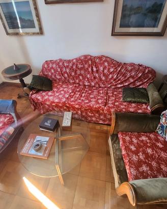 divano con due poltrone anni 20