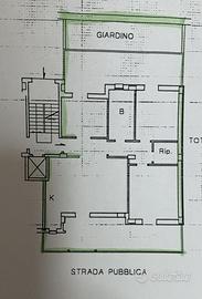 Appartamento piano rialzato con box