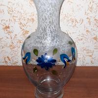 vaso in vetro soffiato anni 80