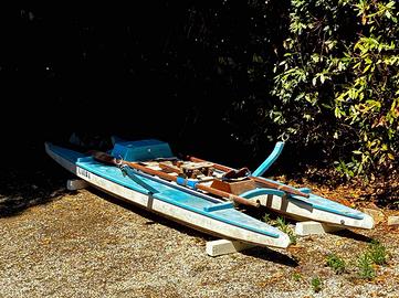 pattino  in legno sedile scorrevole