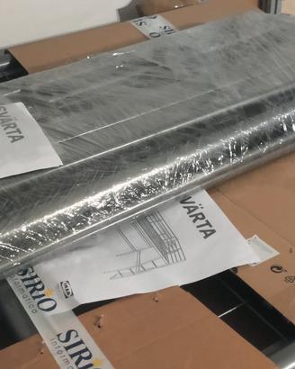 Letto a soppalco SVARTA IKEA grigio metallo