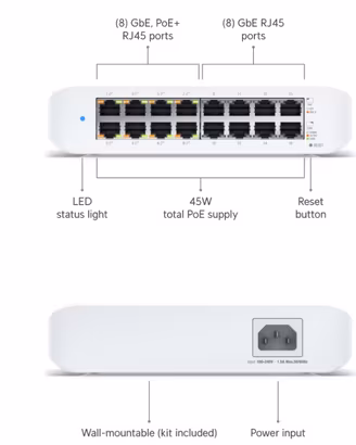Unifi switch Lite POE
