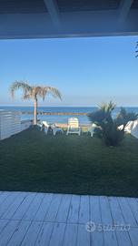 Villetta a Diamante, dal giardino sulla spiaggia