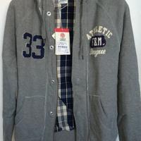 Felpa giubbino Franklin Marshall Grigio/Blu S