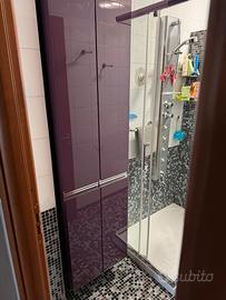 Mobile bagno laccato viola