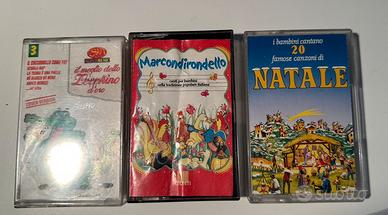 3 audiocassette musica per bambini