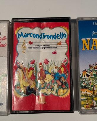 3 audiocassette musica per bambini