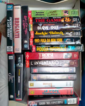 stock di video cassette 