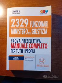 Manuale concorso Funzionari Minis. della Giustizia