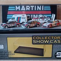 diorama garage Martini racing Lancia Porsche Alfa 