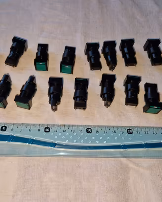 Spie luminose da pannello RAFI 1.65111 verdi