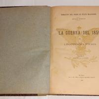 Libro antico guerra indipendenza Italiana del 1859