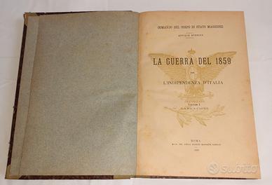 Libro antico guerra indipendenza Italiana del 1859