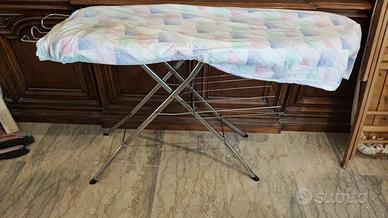 Asse da stiro pieghevole in ferro cromato