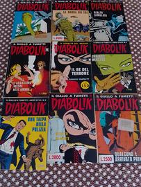 9 fumetti Diabolik vecchi
