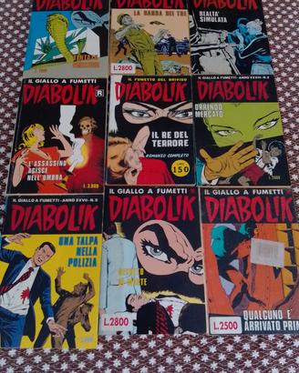 9 fumetti Diabolik vecchi