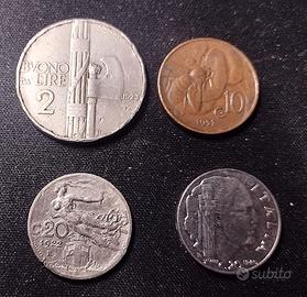 N. 7 MONETE ITALIA FASCISMO