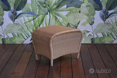 Pouf sgabello poggiapiedi da esterni