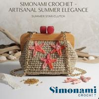 Borsa Clutch bag realizzata a mano all'uncinetto 