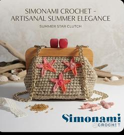 Borsa Clutch bag realizzata a mano all'uncinetto 